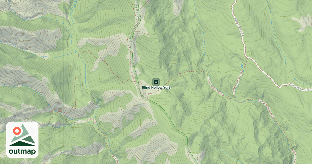 Map of Blind Hollow Yurt