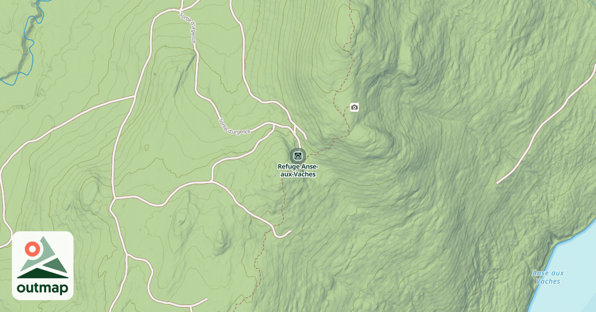 Map of Refuge Anse-aux-Vaches