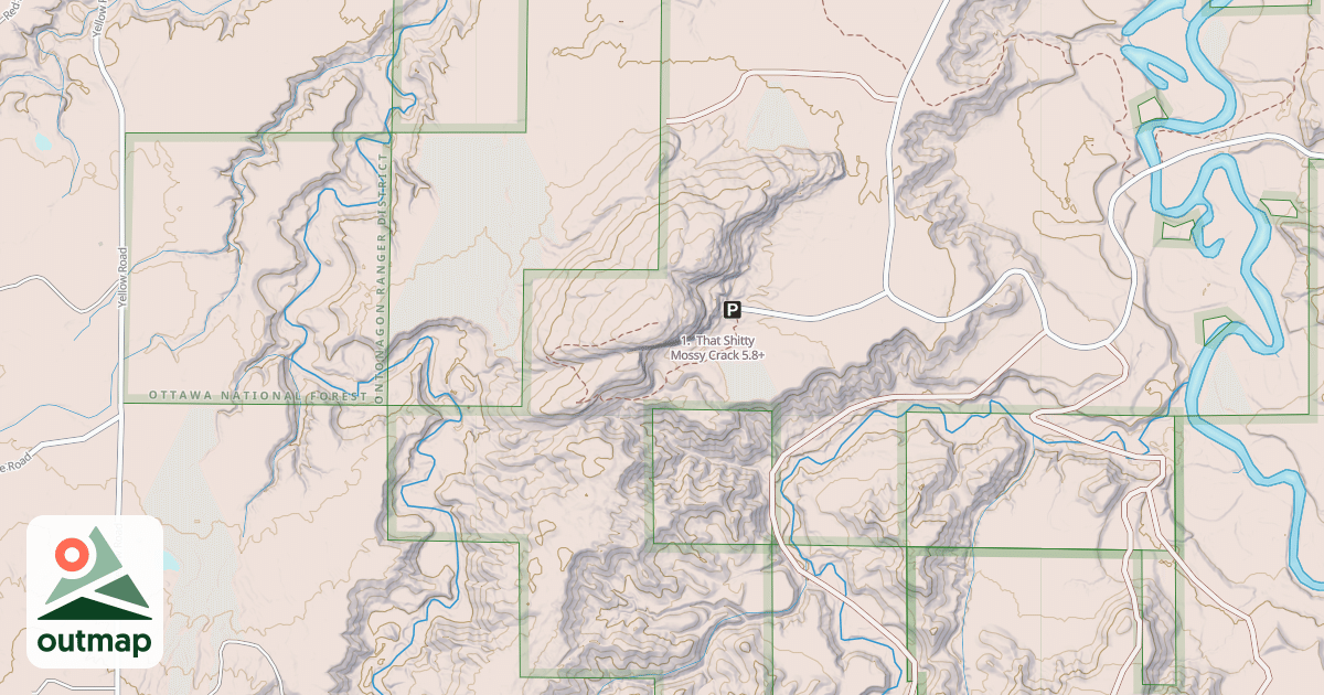 Map of 1.  That Shitty Mossy Crack