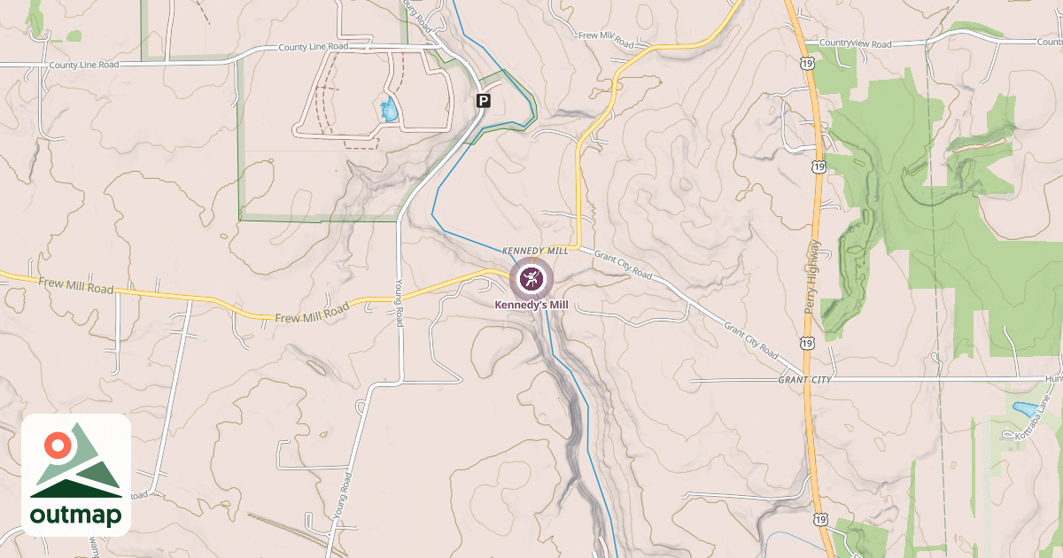 Map of Kennedy's Mill
