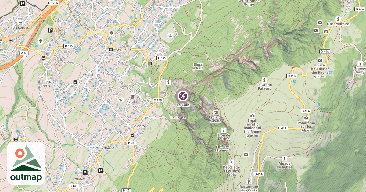 Map of Le Coin