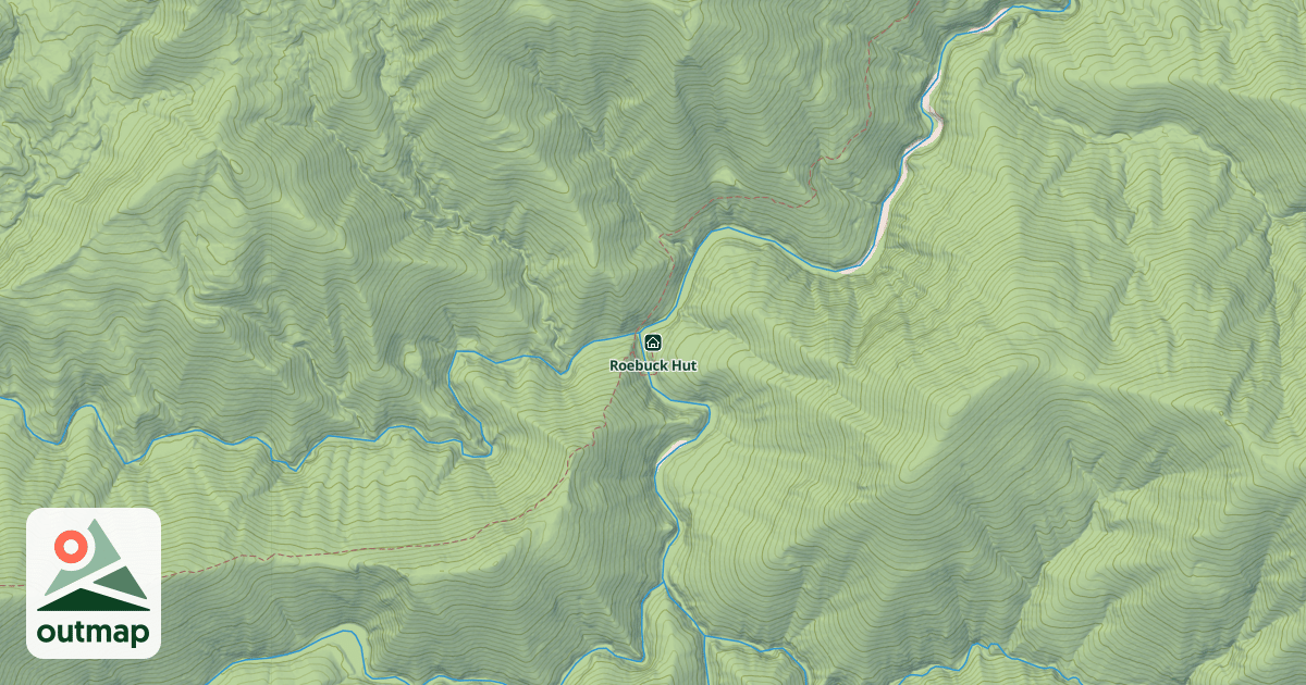 Map of Roebuck Hut