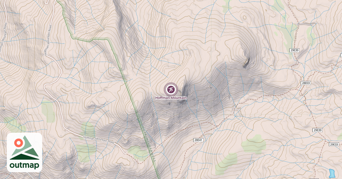 Map of Hoffman Mountain