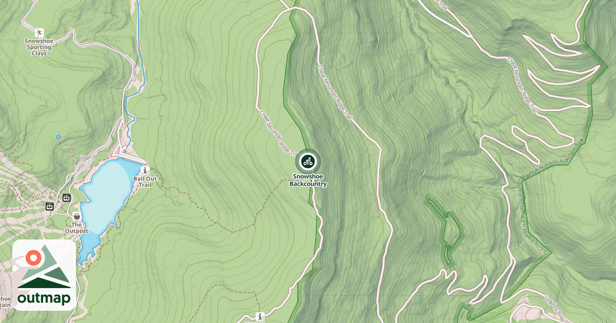 Map of Snowshoe Backcountry