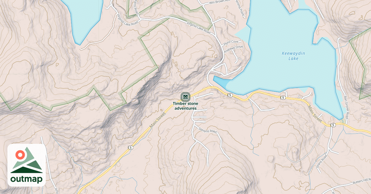 Map of Timber stone adventures