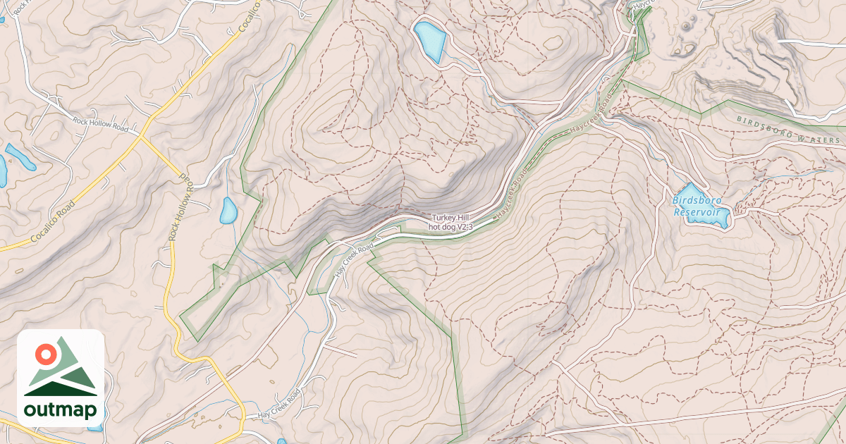 Map of Turkey Hill hot dog