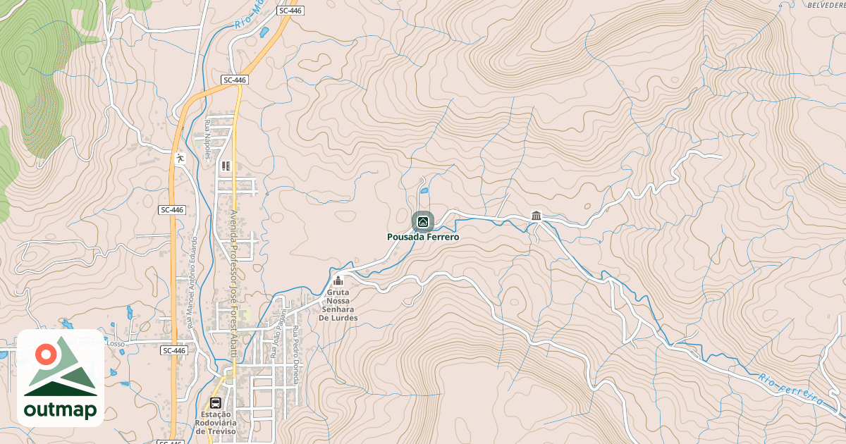 Map of Pousada Ferrero