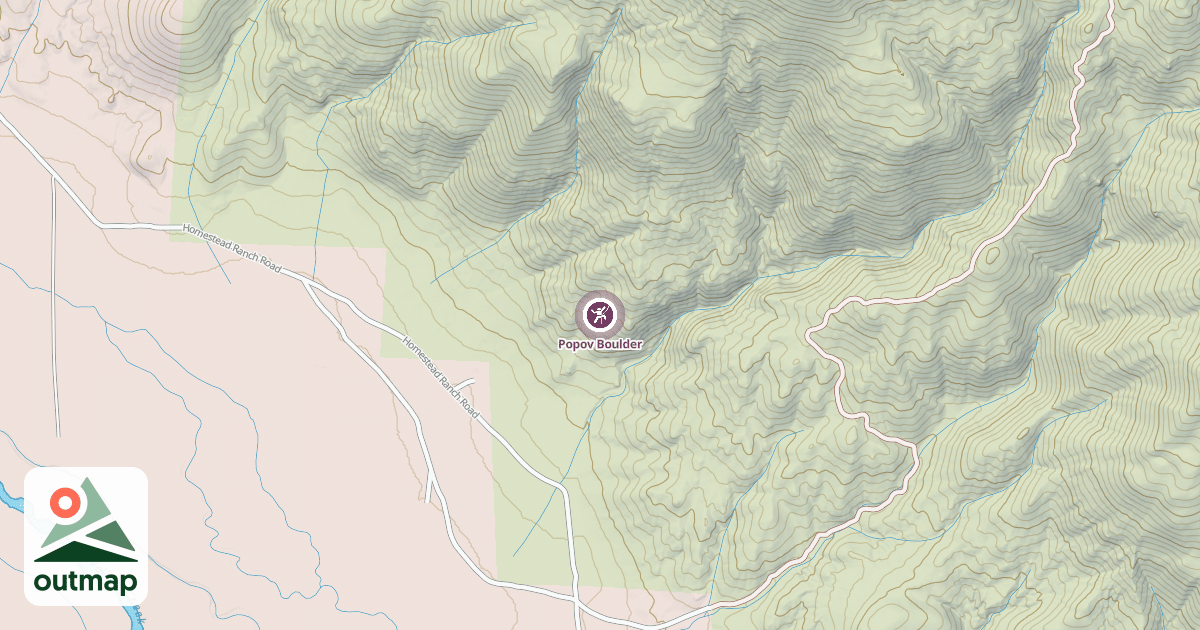 Map of Popov Boulder