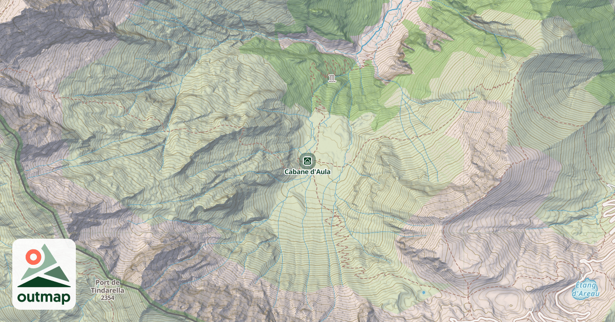 Map of Cabane d'Aula