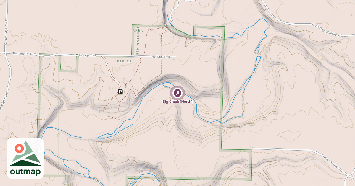 Map of Big Creek (North)