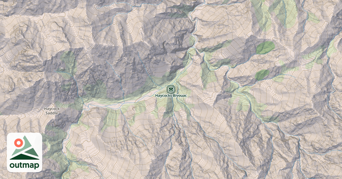 Map of Haycocks Bivouac