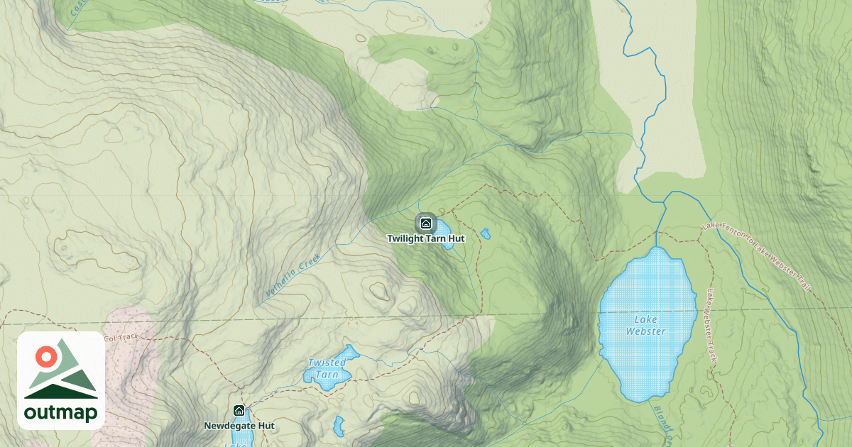 Map of Twilight Tarn Hut