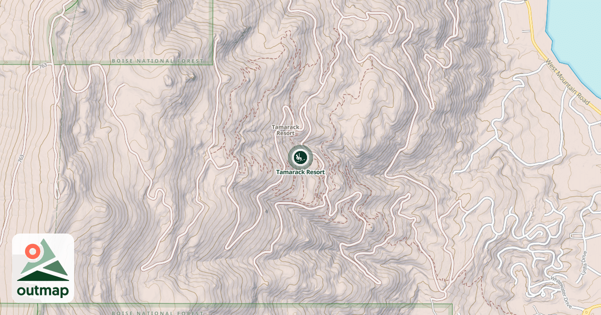 Map of Tamarack Resort