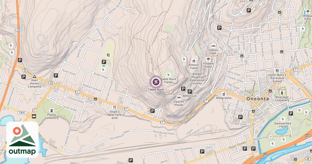 Map of Table Rock
