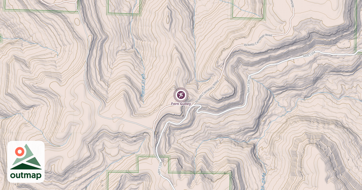 Map of Fern Gulley