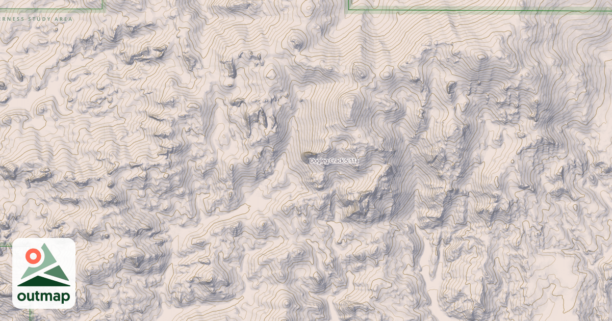 Map of Dogleg Crack