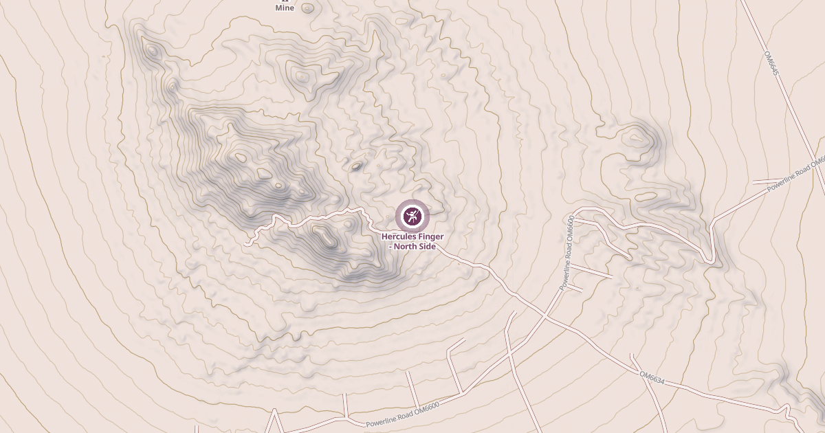 Map preview of Hercules Finger - North Side