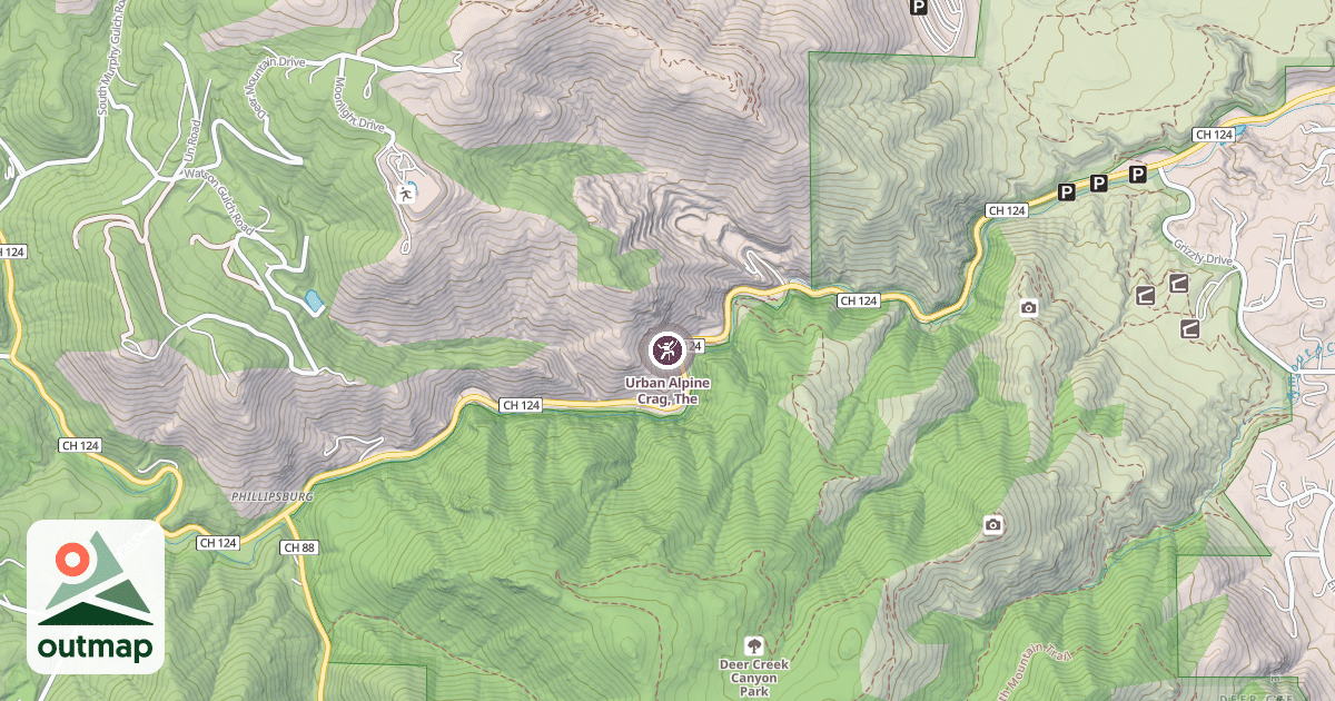 Map of Urban Alpine Crag, The