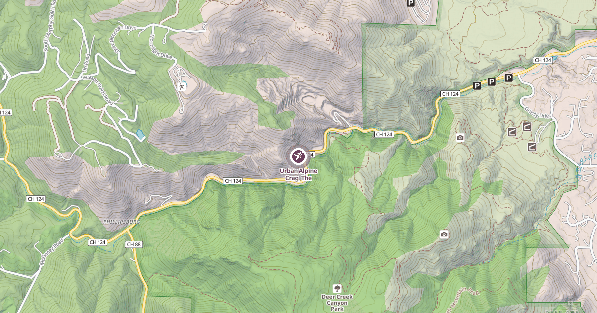 Map preview of Urban Alpine Crag, The