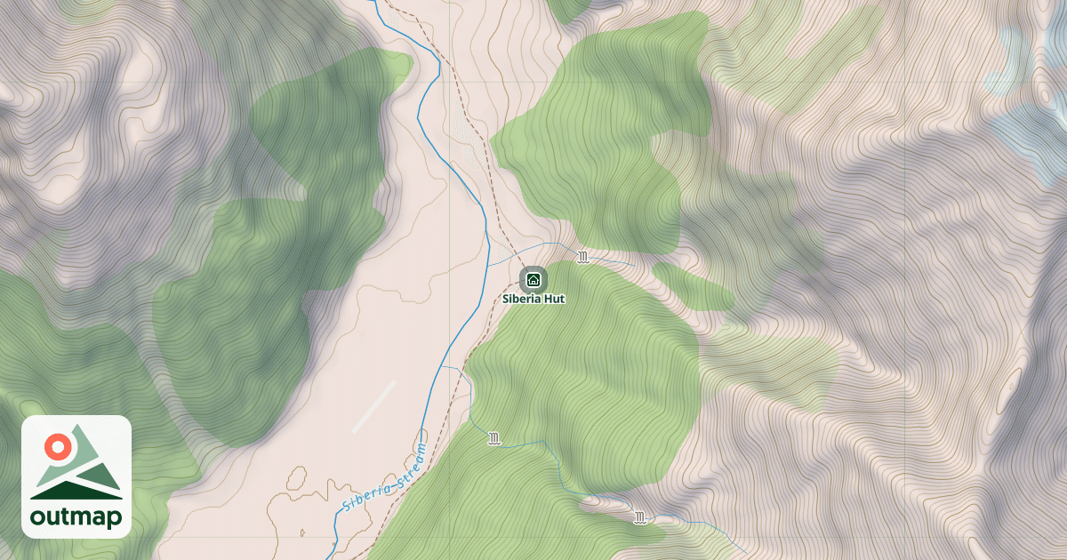 Map of Siberia Hut