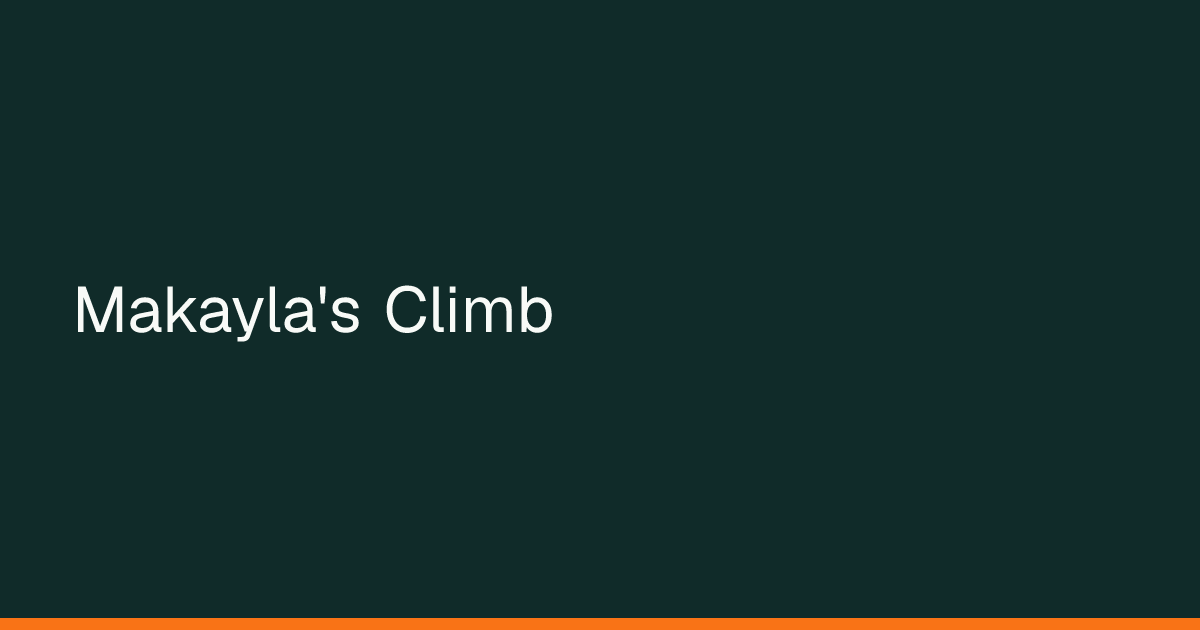 Map preview of Makayla's Climb