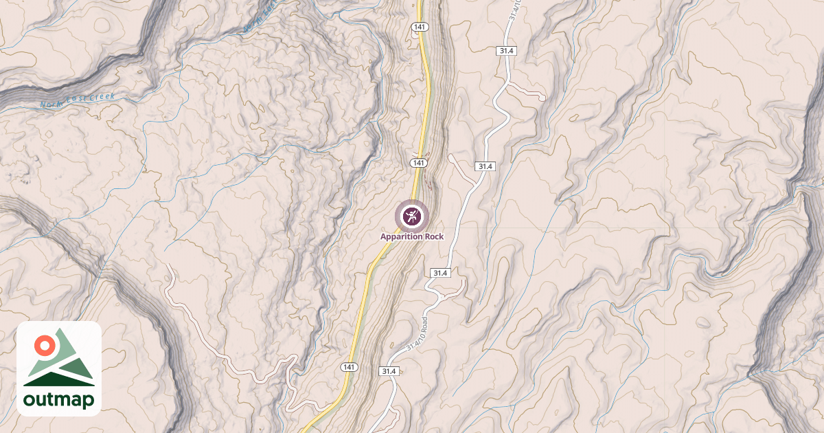 Map of Apparition Rock