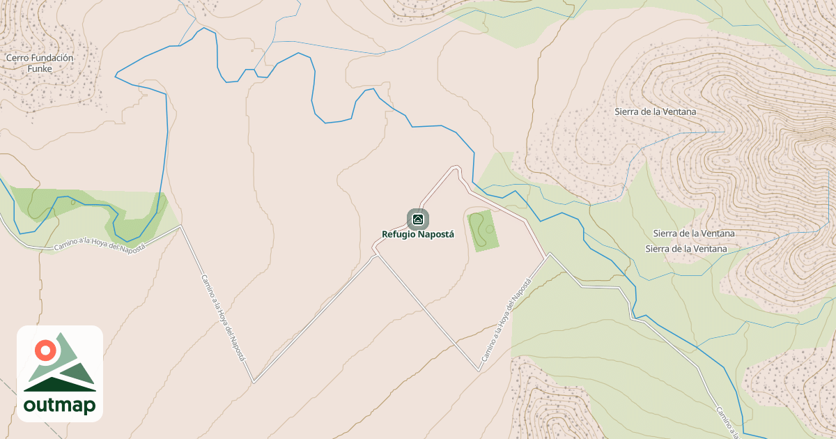 Map of Refugio Napostá in Buenos Aires