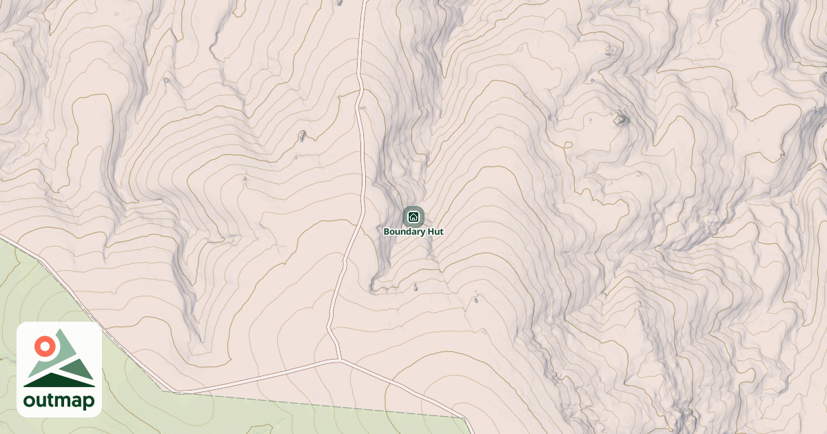 Map of Boundary Hut