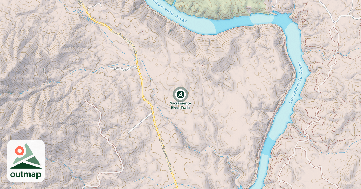 Map of Sacramento River Trails