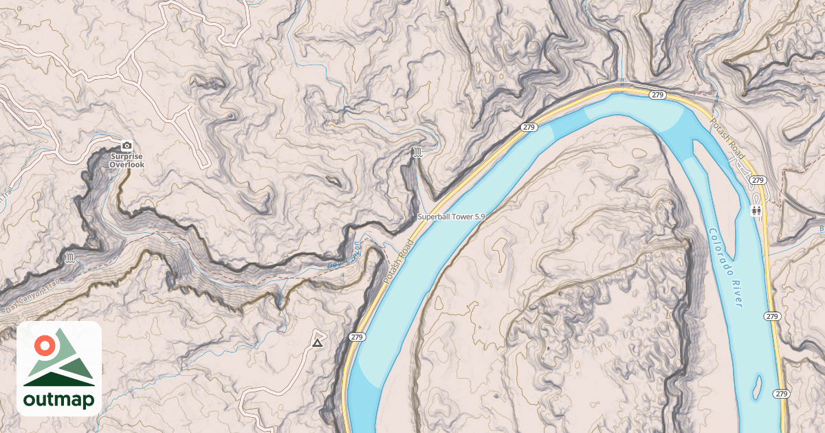 Map of Superball Tower