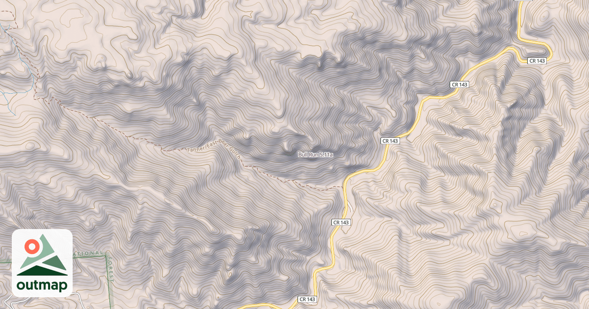 Map of Bull Run