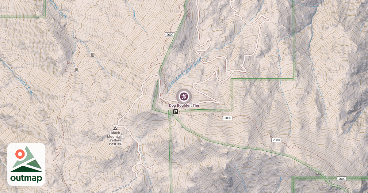 Map of Dog Boulder, The