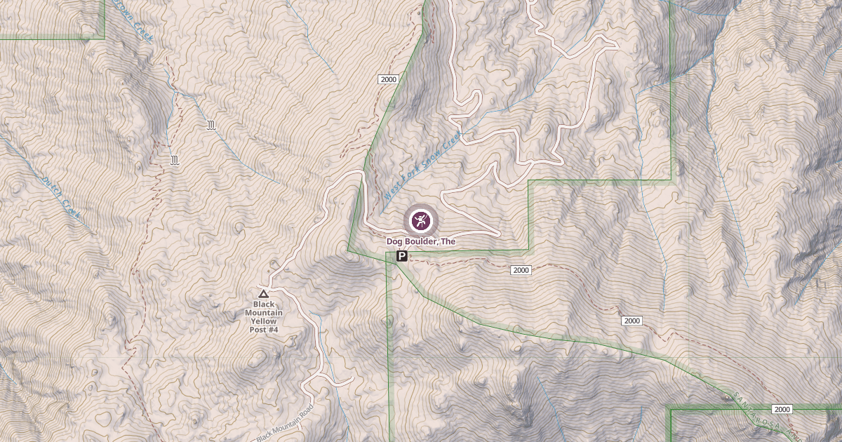 Map preview of Dog Boulder, The