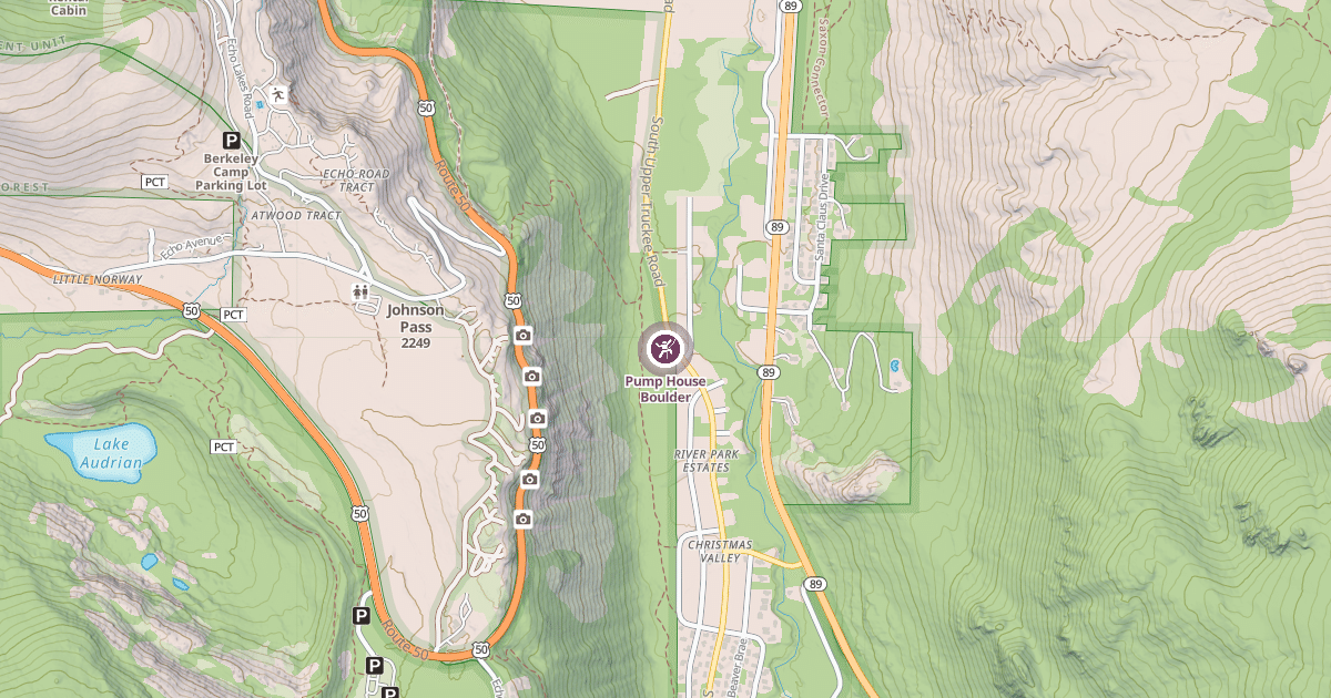 Map preview of Pump House Boulder