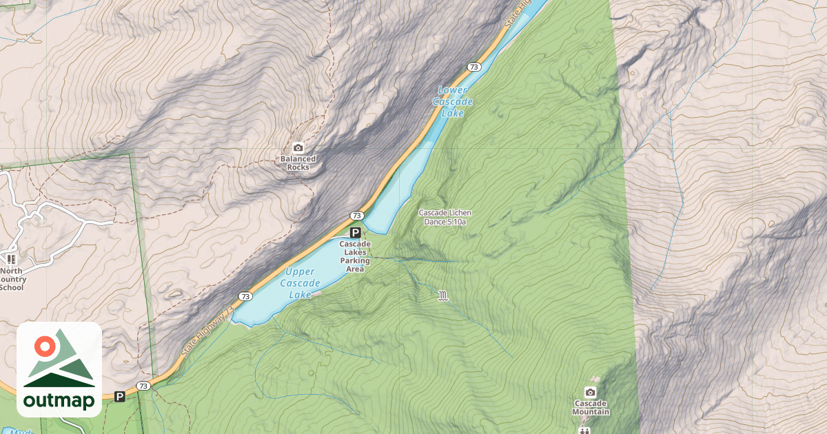 Map of Cascade Lichen Dance
