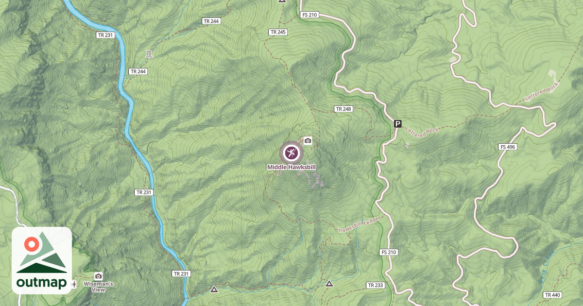 Map of Middle Hawksbill