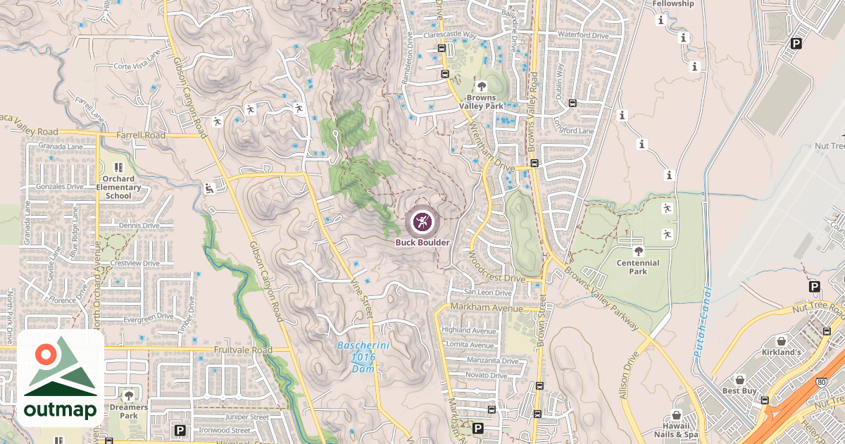 Map of Buck Boulder