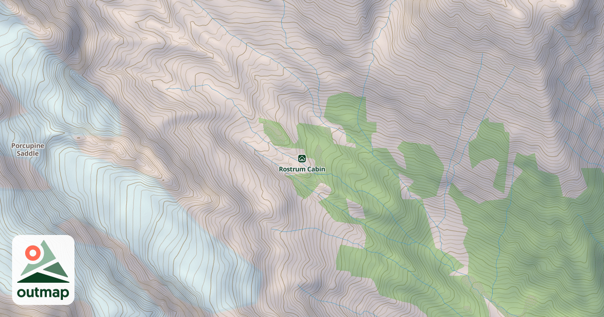 Map of Rostrum Cabin