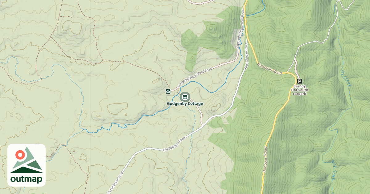 Map of Gudgenby Cottage