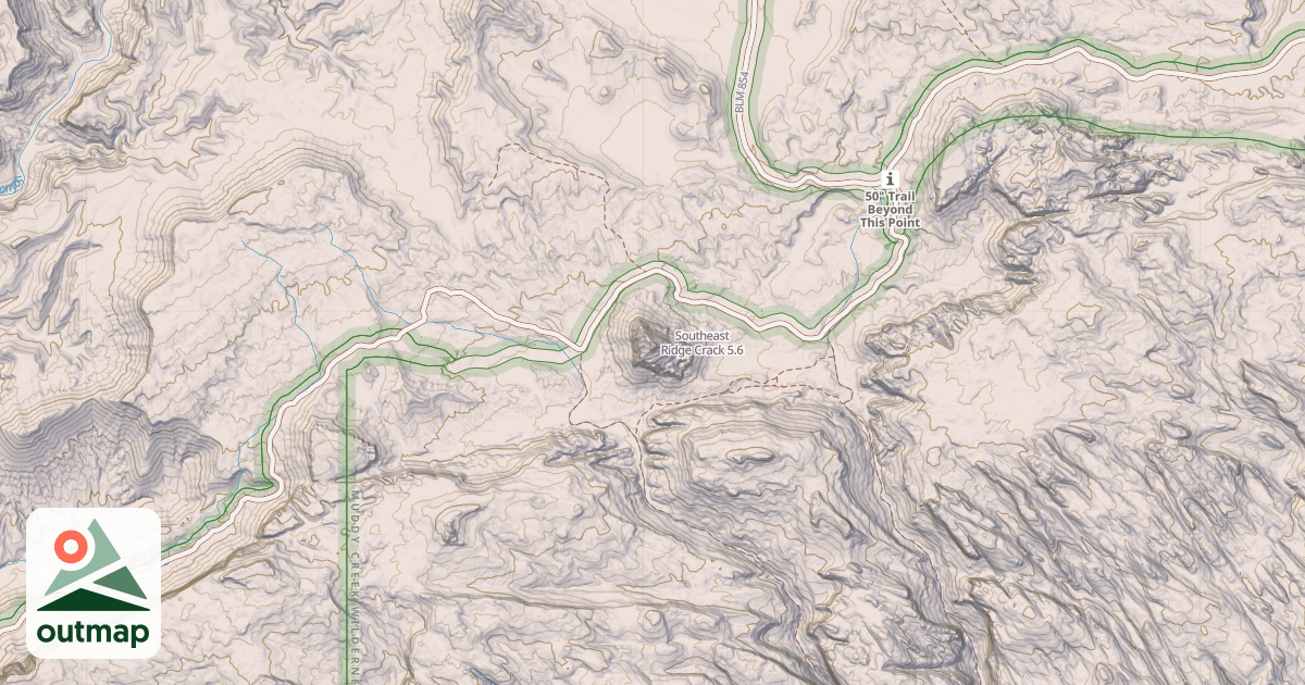 Map of Southeast Ridge Crack