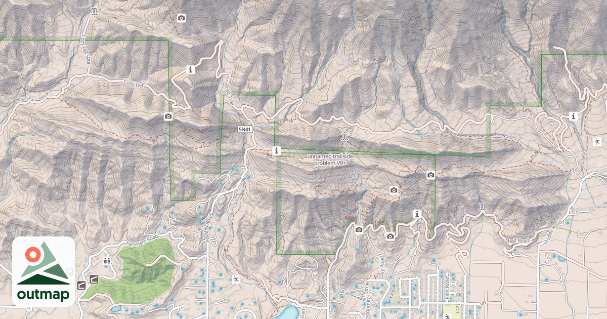 Map of unnamed trailside problem