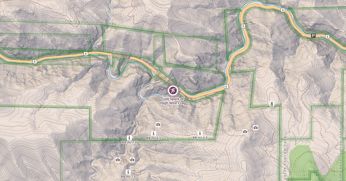 Map preview of Low Spark of High Wire Crag