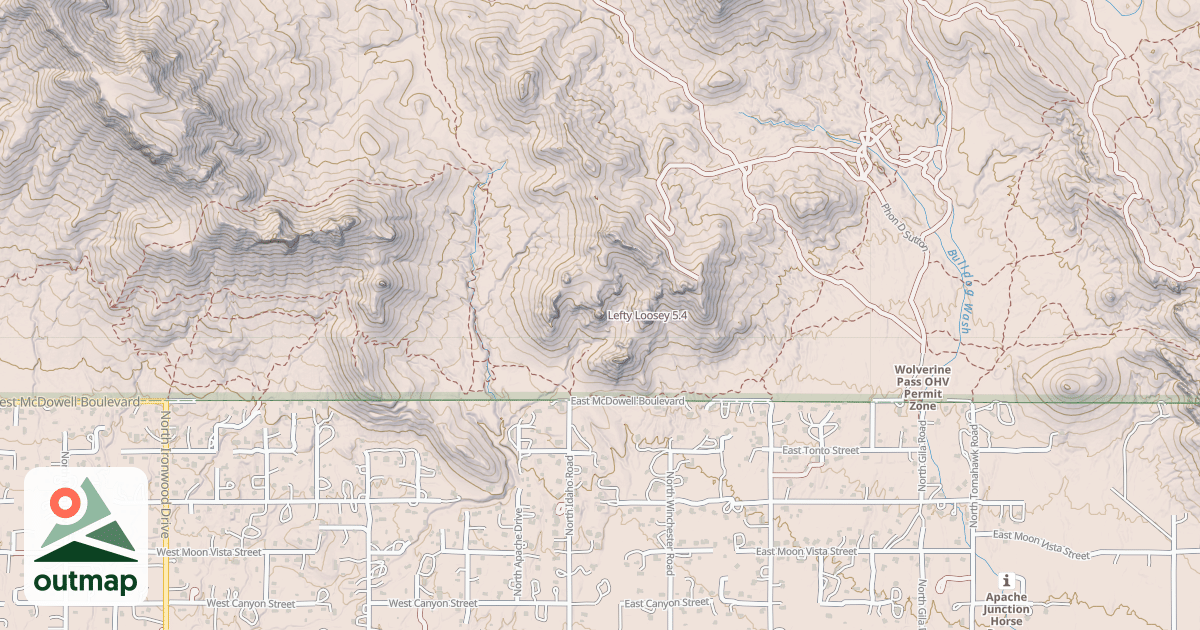 Map of Lefty Loosey