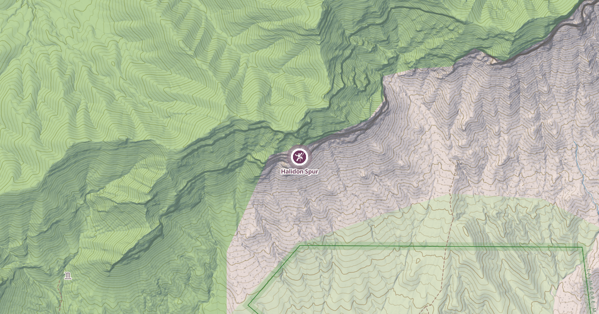 Map preview of Halidon Spur