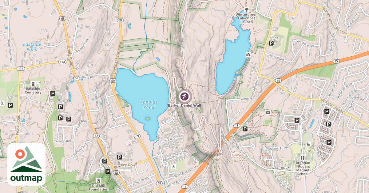 Map of Barker Daniel Wall