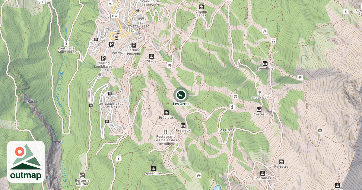 Map of Les Orres