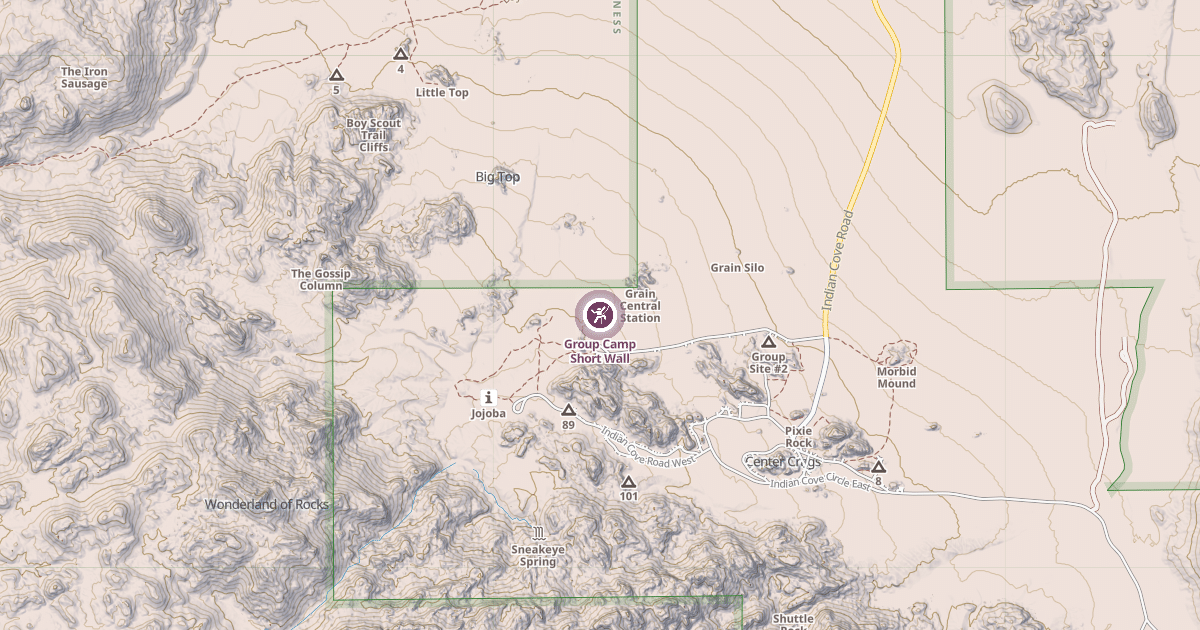Map preview of Group Camp Short Wall