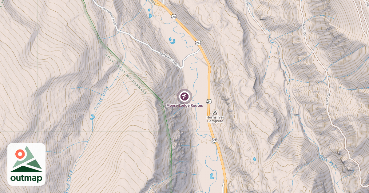 Map of Moose Lodge Routes