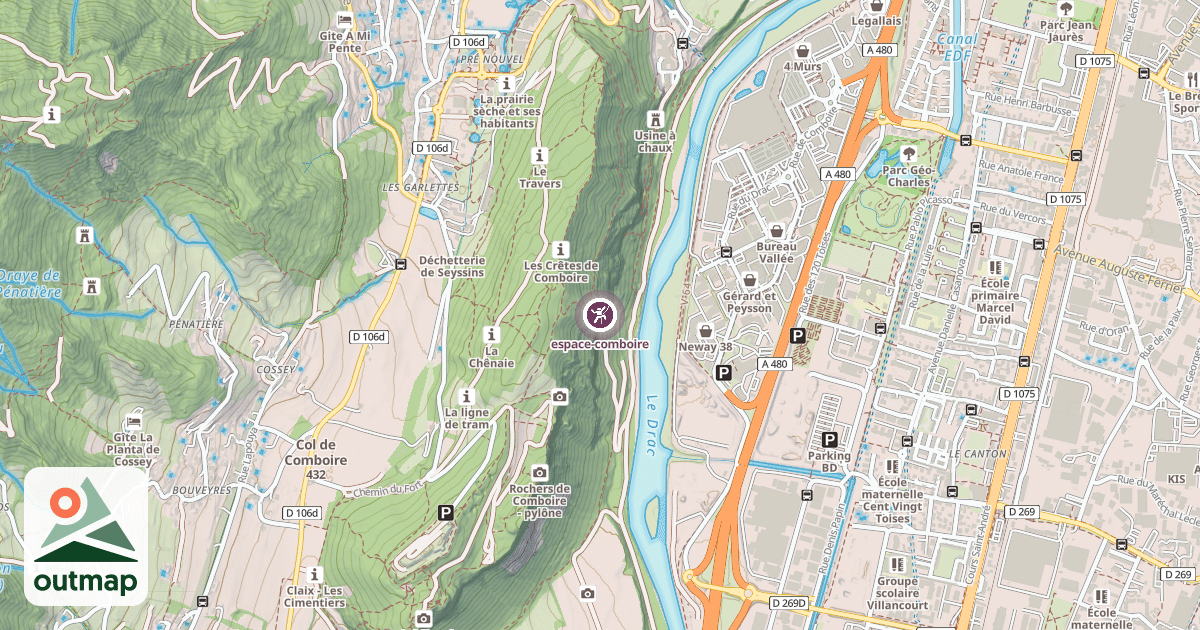 Map of espace-comboire