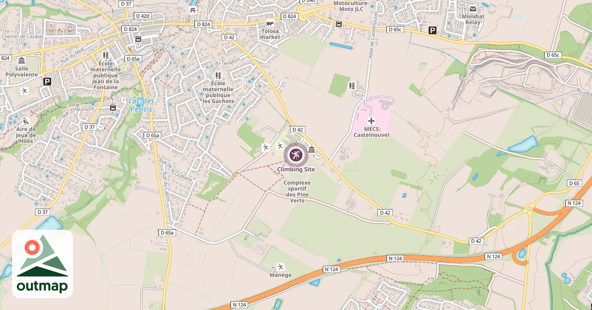 Map of Climbing Site
